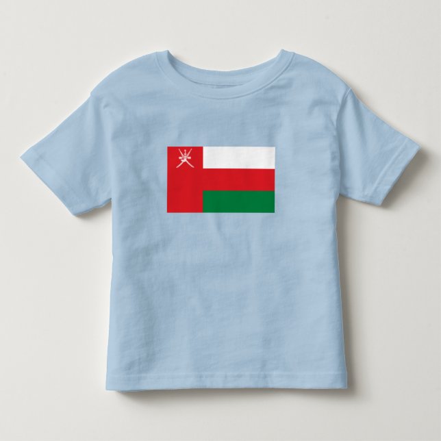 Camiseta Infantil Bandeira de Omã (Frente)