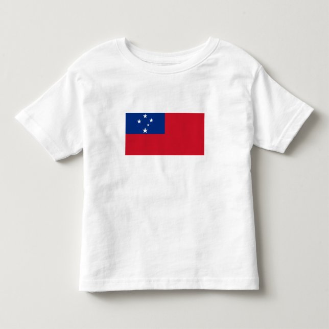 Camiseta Infantil Bandeira de Samoa (Frente)