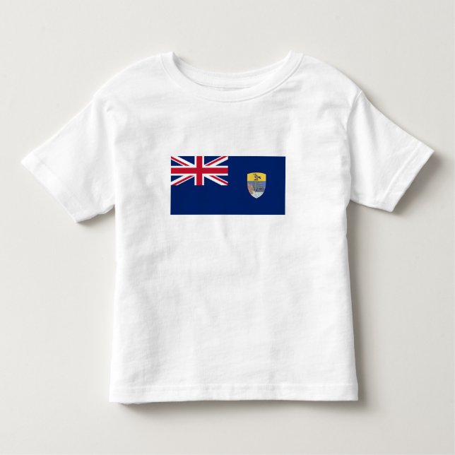Camiseta Infantil Bandeira de Santa Helena (Frente)