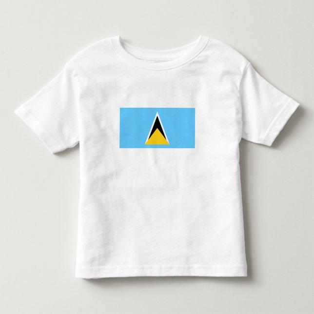Camiseta Infantil Bandeira de Santa Lúcia (Frente)