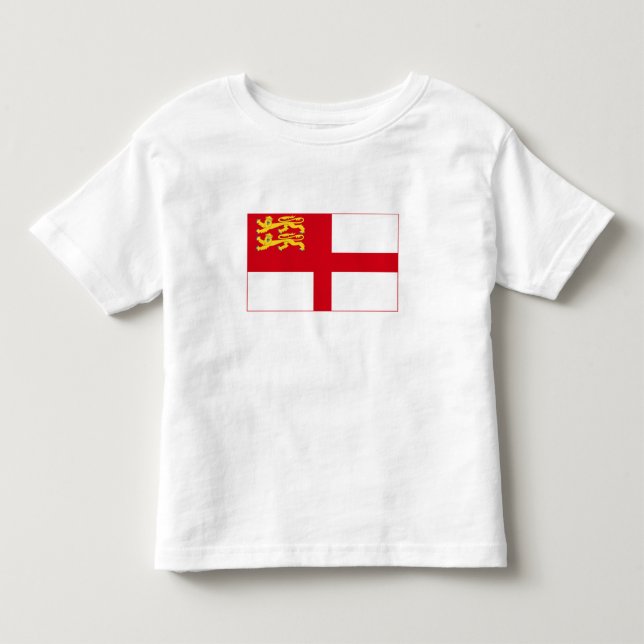 Camiseta Infantil Bandeira de Sark (Frente)