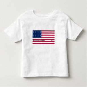 Camiseta Infantil Bandeira do Atol Bikini Patriótico