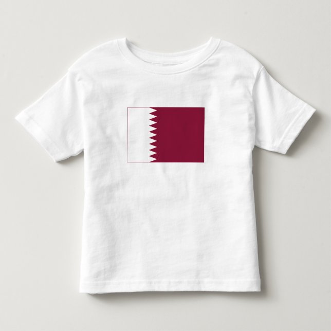 Camiseta Infantil Bandeira do Catar (Frente)