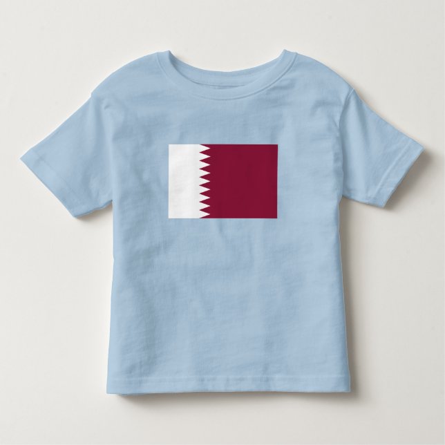 Camiseta Infantil Bandeira do Catar (Frente)