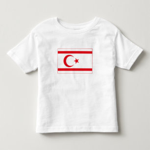 Camiseta Infantil Bandeira do Chipre do Norte