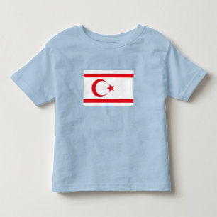 Camiseta Infantil Bandeira do Chipre norte