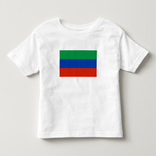 Camiseta Infantil Bandeira do Daguestão (Frente)