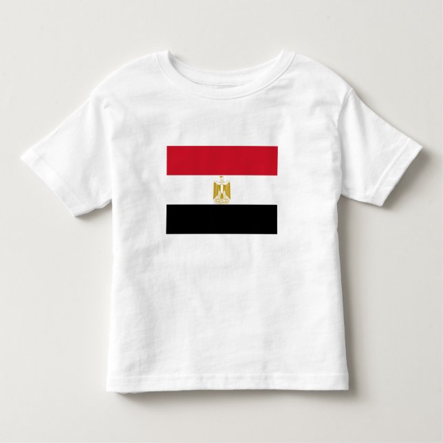 Camiseta Infantil Bandeira do Egito (Frente)