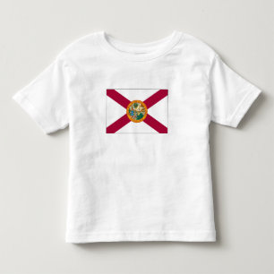 Camiseta Infantil Bandeira do Estado da Flórida