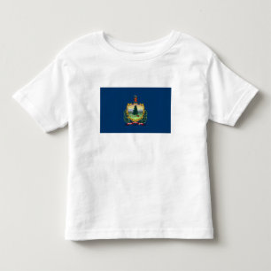 Camiseta Infantil Bandeira do Estado de Vermont