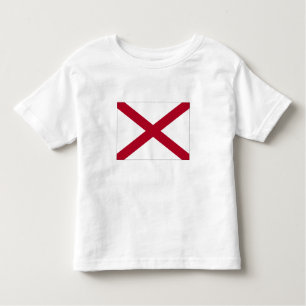 Camiseta Infantil Bandeira do Estado do Alabama