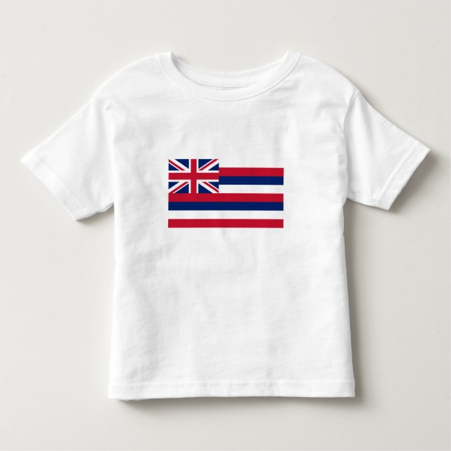 Camiseta Infantil Bandeira do Estado do Havaí (Frente)