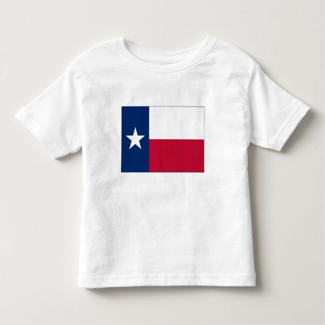 Camiseta Infantil Bandeira do Estado do Texas (Frente)