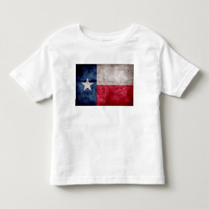 Camiseta Infantil Bandeira do Estado do Texas Vintage Desgastada Pel