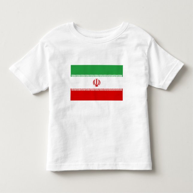 Camiseta Infantil Bandeira do Irã (Frente)