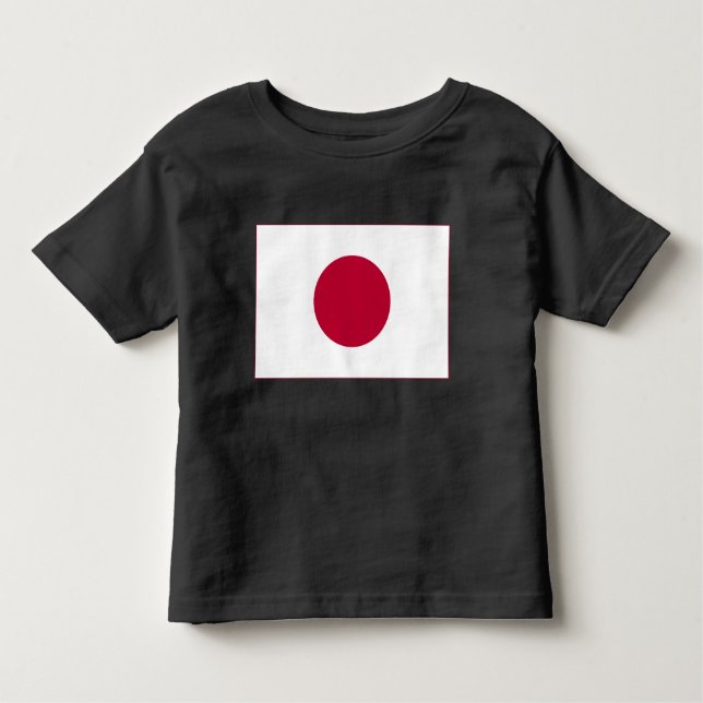 Camiseta Infantil Bandeira do Japão: Hinomaru, Nisshōki, Ascensão Ve (Frente)