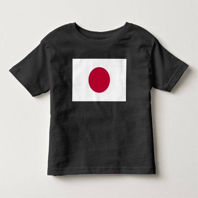 Camiseta Infantil Bandeira do Japão: Hinomaru, Nisshōki, Ascensão Ve (Frente)