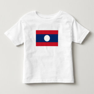 Camiseta Infantil Bandeira do Laos