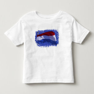 Camiseta Infantil bandeira do Luxemburgo RF)