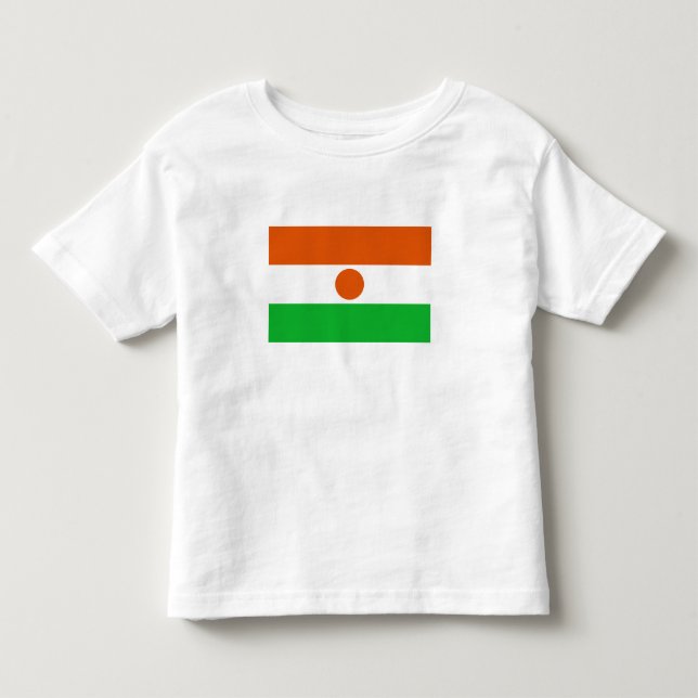 Camiseta Infantil Bandeira do Níger (Frente)