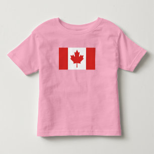 Camiseta Infantil Bandeira do país Canadá