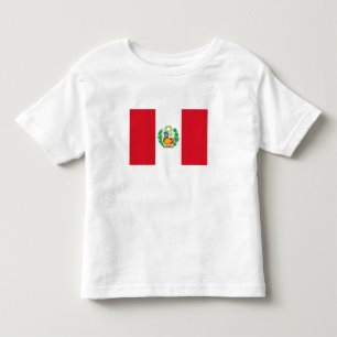 Camiseta Infantil Bandeira do Peru