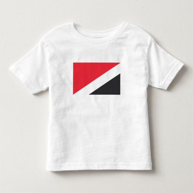 Camiseta Infantil Bandeira do Principado de Sealand (Frente)