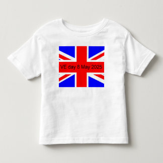 Camiseta Infantil Bandeira do Reino Unido VE dia 2025