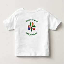 Camiseta Infantil Bandeira do Shamrock Irlandês Irlandês Personaliza