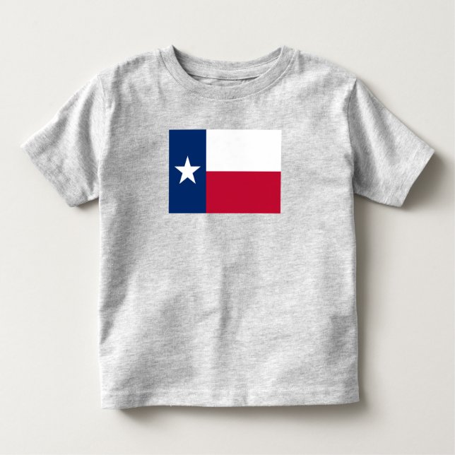 Camiseta Infantil Bandeira do Texas (Frente)