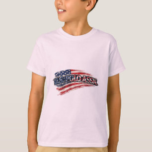 Camiseta Infantil Bandeira dos EUA