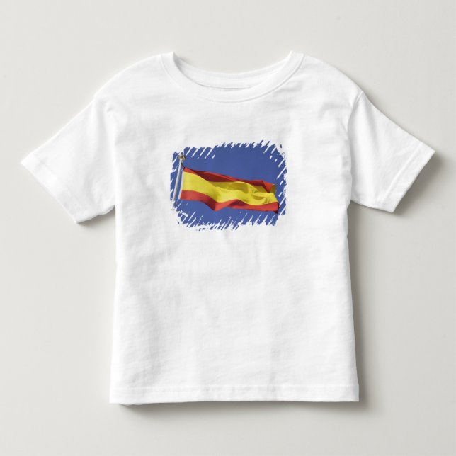 Camiseta Infantil Bandeira Espanhola RF) (Frente)