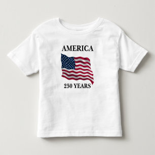 Camiseta Infantil Bandeira Infantil América 250 Anos