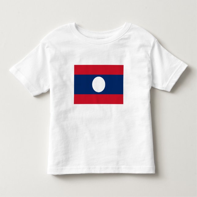 Camiseta Infantil Bandeira Laos (Frente)