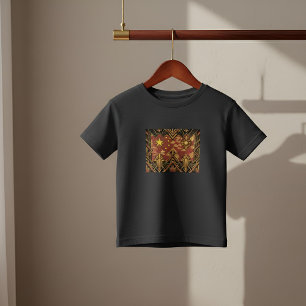 Camiseta Infantil Bandeira Patrimonial Art Déco China Vintage