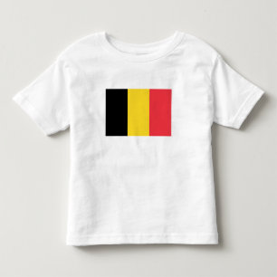 Camiseta Infantil Bandeira Patriótica Belga