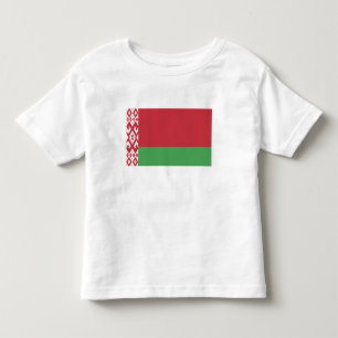 Camiseta Infantil Bandeira Patriótica da Bielorrússia