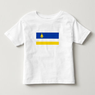 Camiseta Infantil Bandeira Patriótica da Buriácia