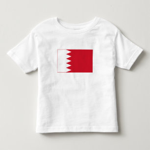 Camiseta Infantil Bandeira Patriótica do Bahrein