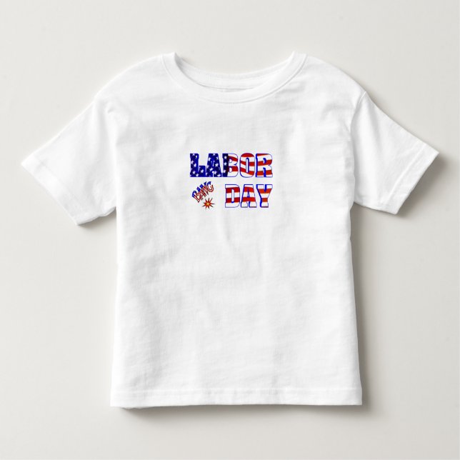 Camiseta Infantil Bang do Dia do Trabalhador - (Frente)