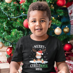 Camiseta Infantil Banheira de máscara de feliz divertida 2021 com m