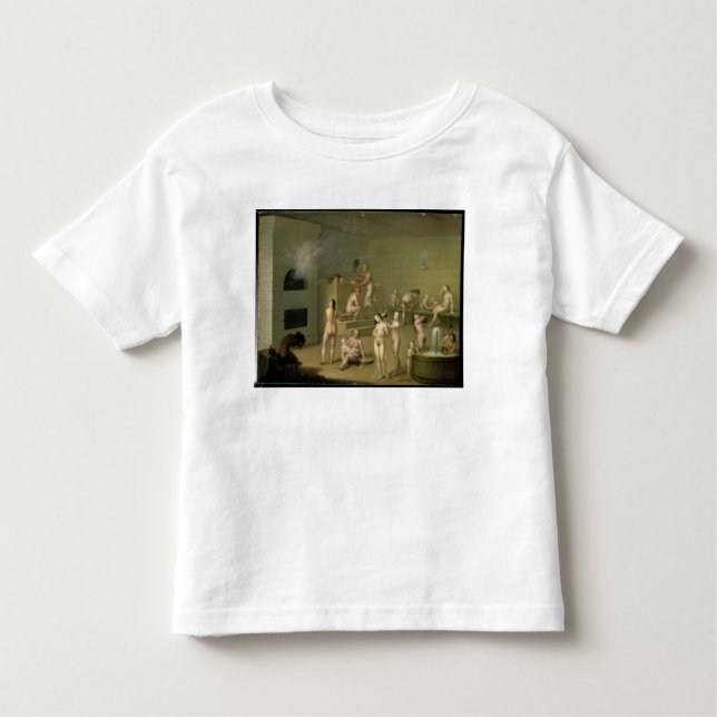 Camiseta Infantil Banho do russo, 1825 (Frente)