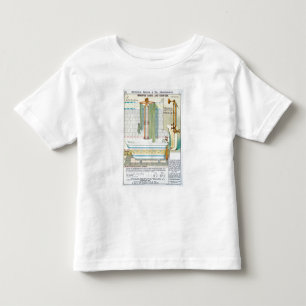 Camiseta Infantil Banhos e chás melhorados de um catálogo de san