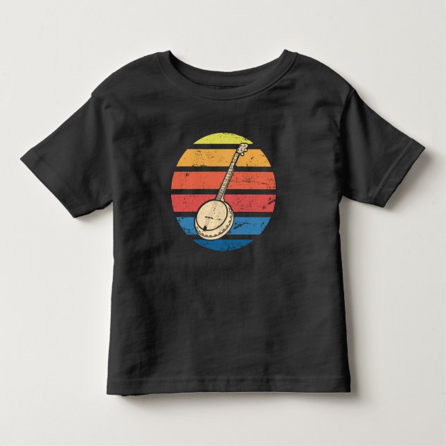Camiseta Infantil Banjo Bluegrass presente para músicos (Frente)