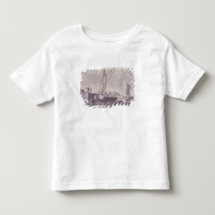 Camiseta Infantil Barcas da navigação que aproximam um cais