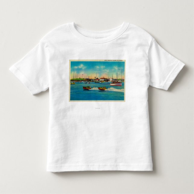 Camiseta Infantil Barco da velocidade no balboa, CaliforniaBalboa, (Frente)