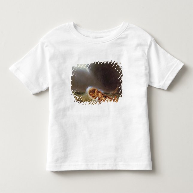 Camiseta Infantil Barcos de Dieppe que retorna da pesca (Frente)