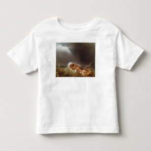 Camiseta Infantil Barcos de Dieppe que retorna da pesca