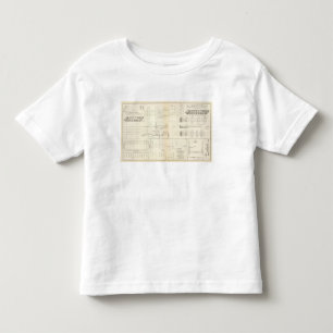 Camiseta Infantil Barcos dos desenhos, pontes, vagões, projécteis