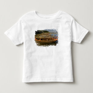 Camiseta Infantil Barcos no lago entre Kyauktawgyi Paya e